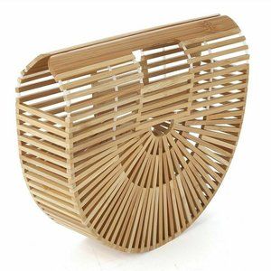 Bamboo Handbag Handmade Tote, Beach bag for Women